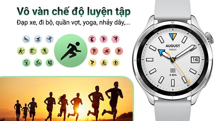 Xiaomi Watch S4 47mm dây silicone - Luyện tập