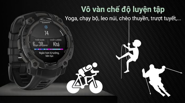 Garmin Instinct 3 45mm dây silicone - Luyện tập