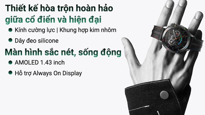 Xiaomi Watch S4 47mm Đen Cầu Vồng - Thiết kế
