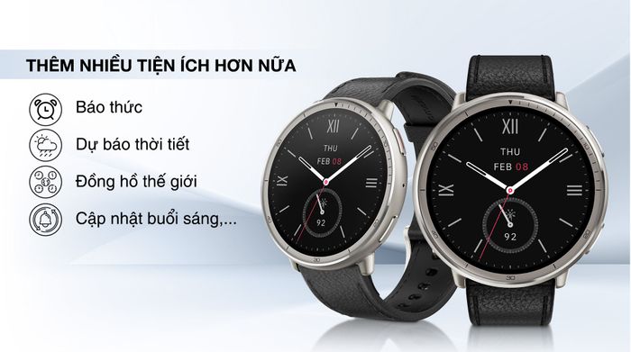 Amazfit Active 2 Sapphire 43.9mm dây da - Tiện ích khác