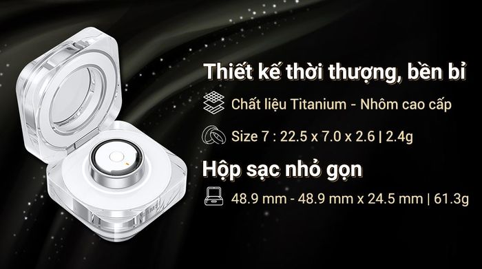 Nhẫn thông minh Samsung Galaxy Ring Size 7 - Thiết kế