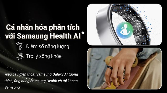 Nhẫn thông minh Samsung Galaxy Ring Size 7 - Samsung Health