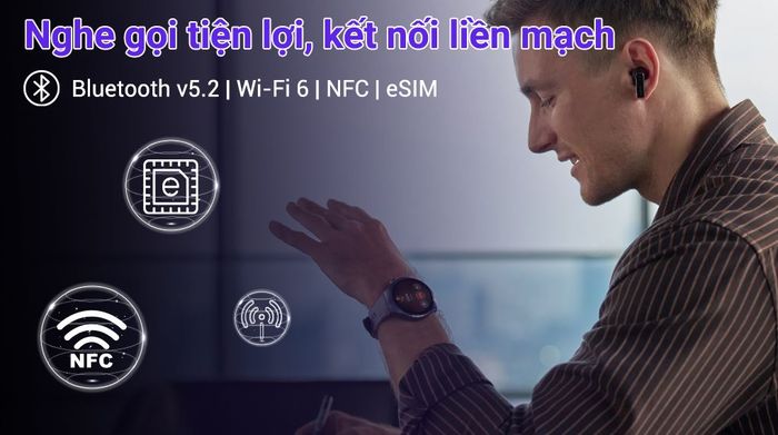 Huawei Watch 5 46mm dây composite - Nghe gọi