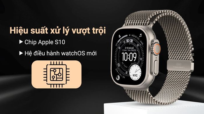 Apple Watch Ultra 3 GPS + Cellular 49mm viền Titanium dây Milan - Hiệu năng