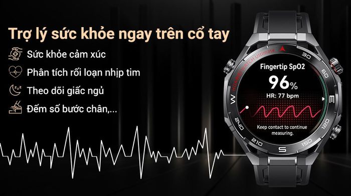 Huawei Watch Ultimate 2 được trang bị cảm biến sinh học thế hệ mới, có khả năng đo nhịp tim, SpO₂, nhiệt độ da,...