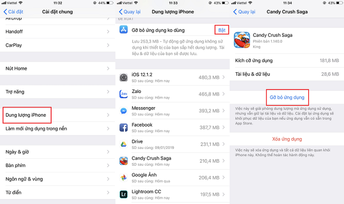 Mẹo tăng dung lượng iPhone miễn phí