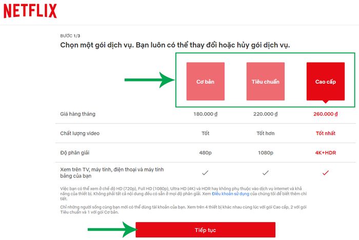 Hướng dẫn đăng ký Netflix trên máy tính: Bước 2