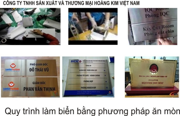 quy trình làm biển