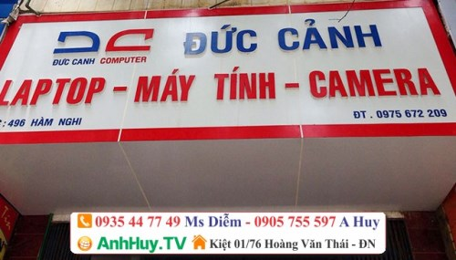 Thi công bảng hiệu Aluminium