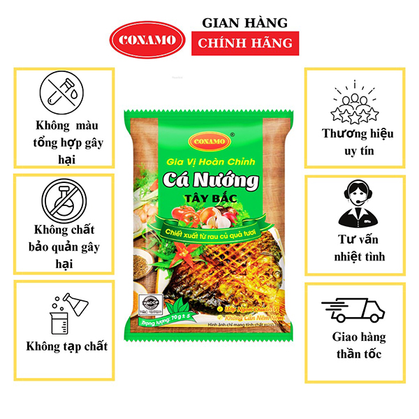 Gia vị hoàn chỉnh cá nướng Tây Bắc