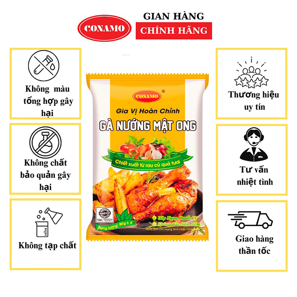 Gia vị hoàn chỉnh gà nướng mật ong