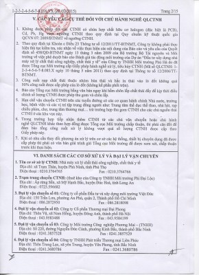 Giấy phép quản lý chất thải nguy hại