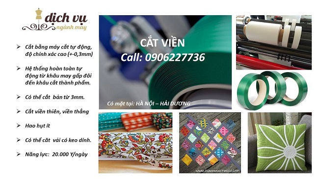 Cắt viền vải