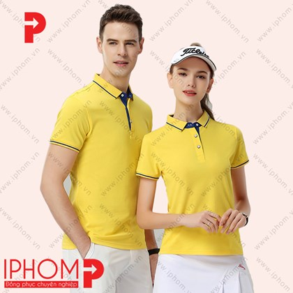 Áo thun đồng phục công ty màu vàng