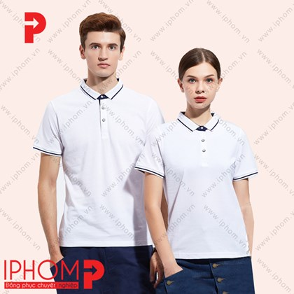 Áo thun đồng phục công ty màu trắng