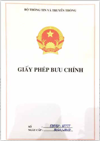 Giấy phép bưu chính