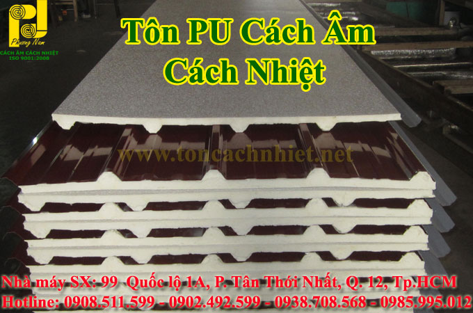 Tôn PU cách âm, cách nhiệt