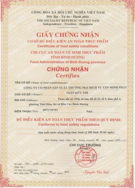 Chứng nhận