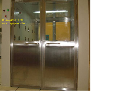 Buồng tắm khí cửa mở 2 cánh