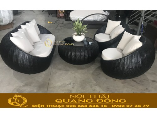 Sofa đan có đệm