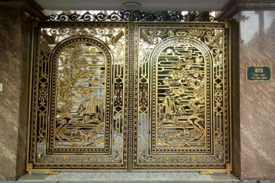 Cổng nhôm đúc tự động