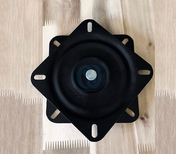 Mâm xoay 1 vòng bi 158x158x2.5 màu đen