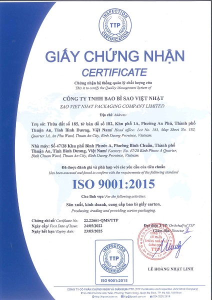 Chứng nhận ISO