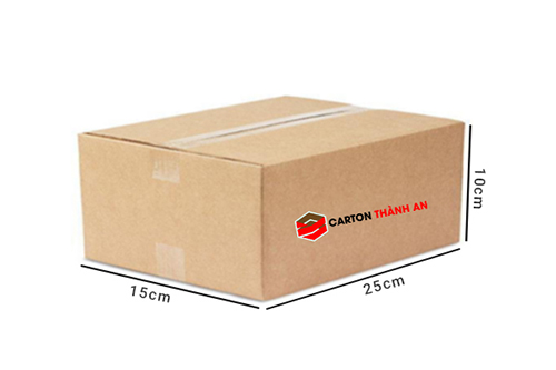 Hộp carton 3 lớp 25x15x10cm -2 nâu