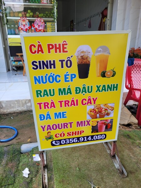 Bảng hiệu quảng cáo quán cà phê