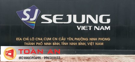 Biển công ty đá chữ nổi