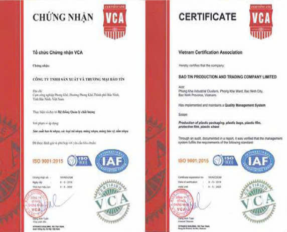 Chứng nhận VCA