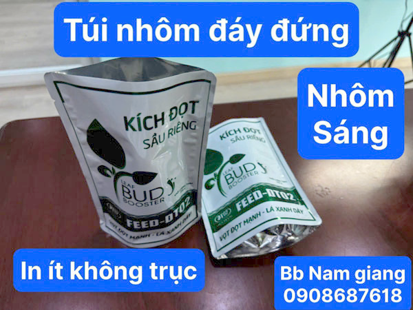 In không trục túi nhôm đáy đứng