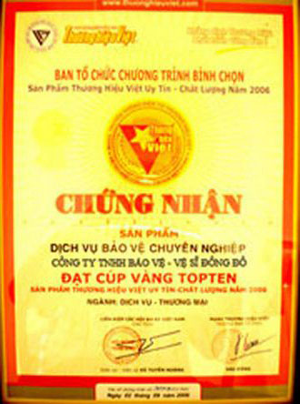 Giấy chứng nhận, giấy khen, cup…