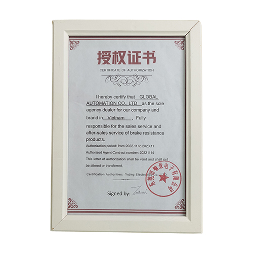 Chứng chỉ đại lý điện trở xả
