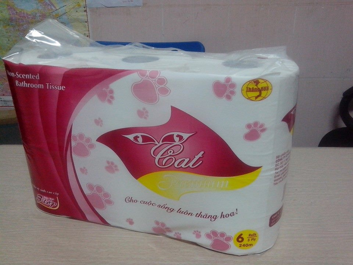 Giấy vệ sinh Cat 6 cuộn