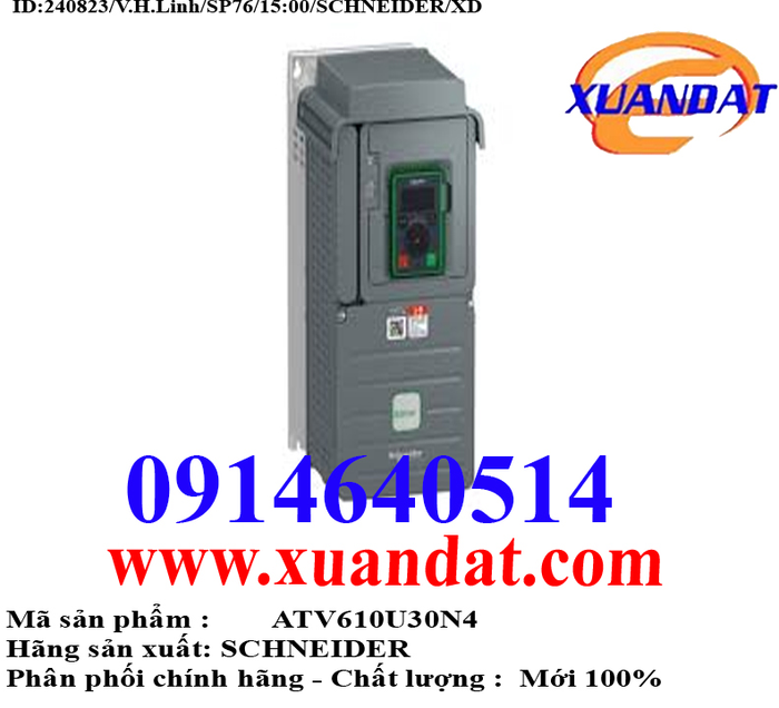 Biến tần Schneider ATV610U30N4