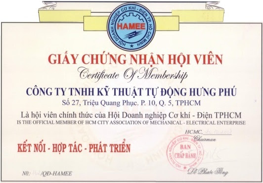 Giấy chứng nhận hội viên