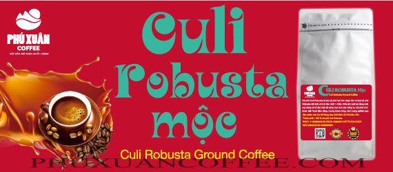 Cà phê Culi Robusta rang mộc