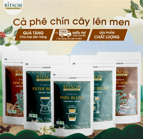 Cà phê rang xay Ritachi Coffee