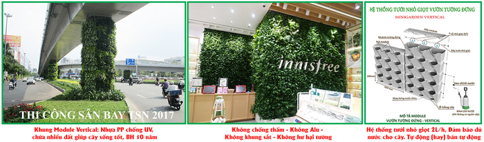 Khung vườn tường Minigarden