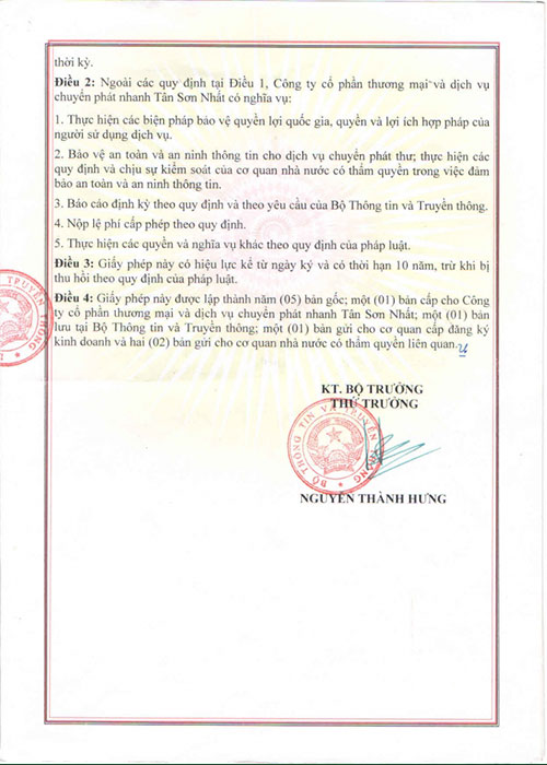 Giấy phép cung ứng dịch vụ sản xuất