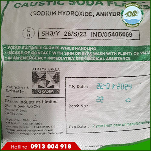 Xút vảy NaOH 98% (ấn độ)