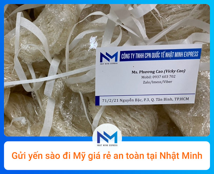 Gửi yến sào đi Mĩ uy tín