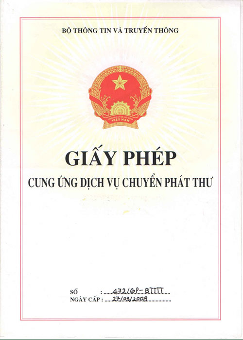 Giấy phép cung ứng dịch vụ sản xuất