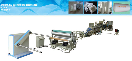 Máy cán màng xốp foam pe
