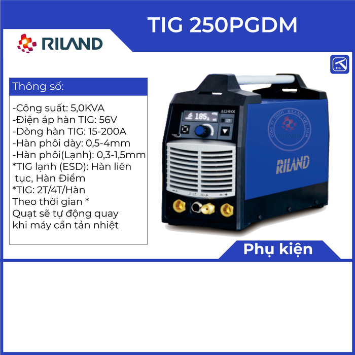 Máy hàn Riland Tig(Lạnh) 250pgdm