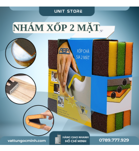 Mút nhám xốp 2 mặt