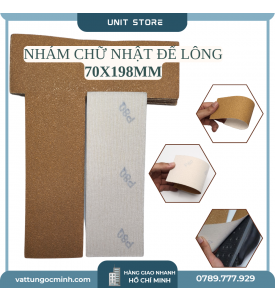 Giấy nhám chữ nhật 70X198 MM đế lông