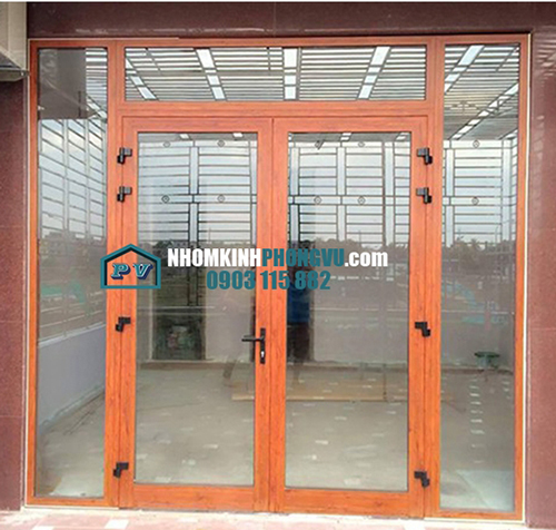 Cửa đi nhôm kính 2 cánh