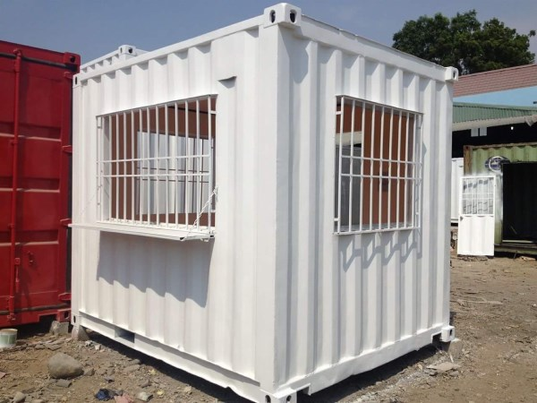 Container văn phòng 10 feet làm bảo vệ